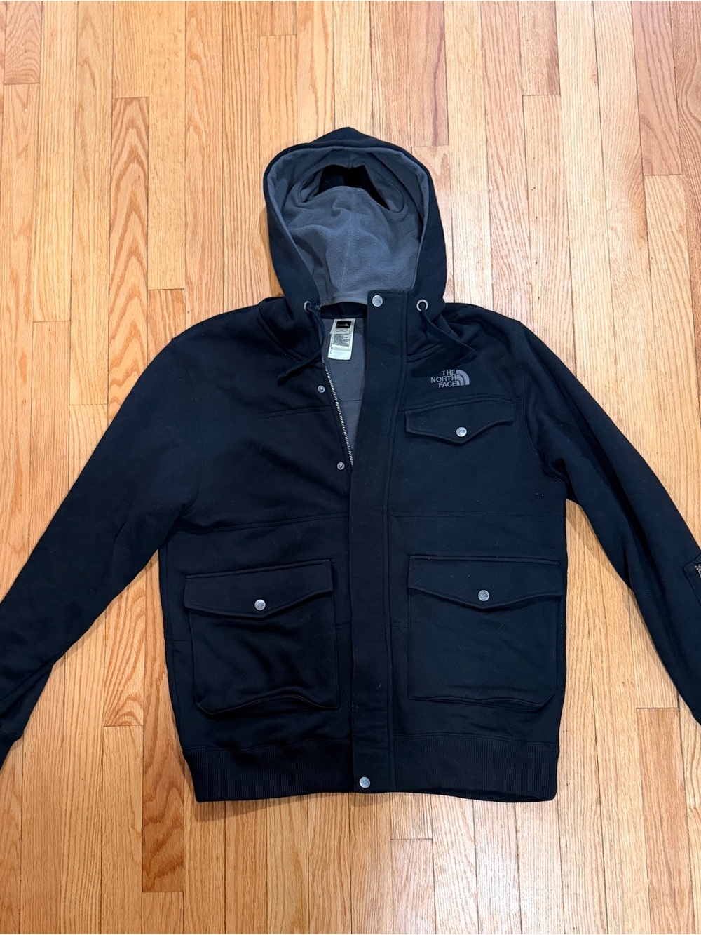 The North Face Men's Black Hooded Field Jacket